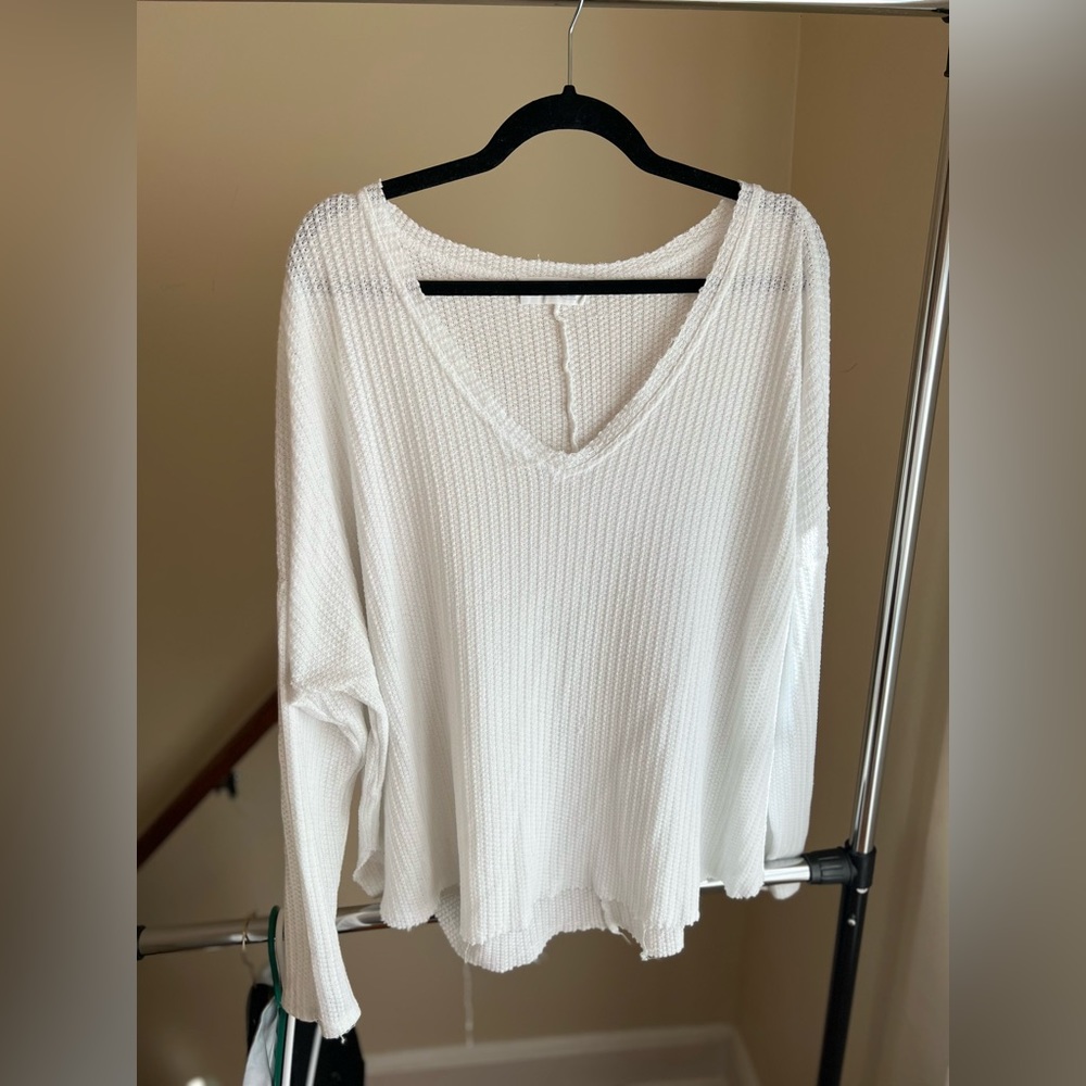 Waffle knit shirt